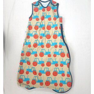 GROBAG Infant Baby Sleeper Bag TRACTOR 0-6 Months M Snaps Zipper Sleeping Anorak